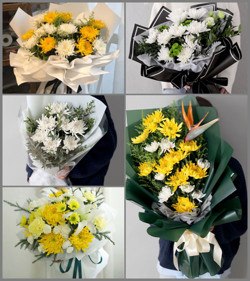 浙江省嘉兴桐乡市崇福镇店街塘村白事花束代送